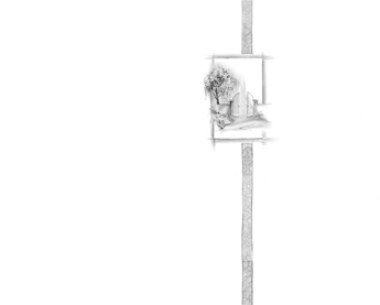 SE TA Tor mit Weg - Karte: 185 mm x 230 mm, hochweiß, Motiv - Hülle: 120 mm x 191 mm, hochweiß, mit Seidenfutter