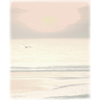 SE TB Sonnenuntergang farbig - Bogen: 215 mm x 175 mm, edel-weiß, Motiv - Hülle: 120 mm x 191 mm, edel-weiß, mit Seidenfutter