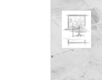 SE TZ Baum mit Vögeln und Kreuz - Karte: 110 mm x 140 mm, edel-weiß, Motiv